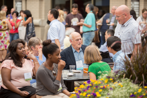 Attendees at the Opening Reception of the 2014 SSR Annual Meeting in Grand Rapids, Michigan.