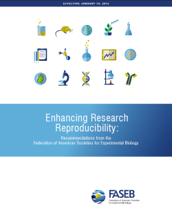 Enhancing Research Reproducibility