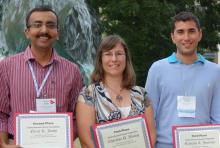 2012 Winners: Niraj Joshi, Charlene D. Young, and Richard A. Jiménez​.